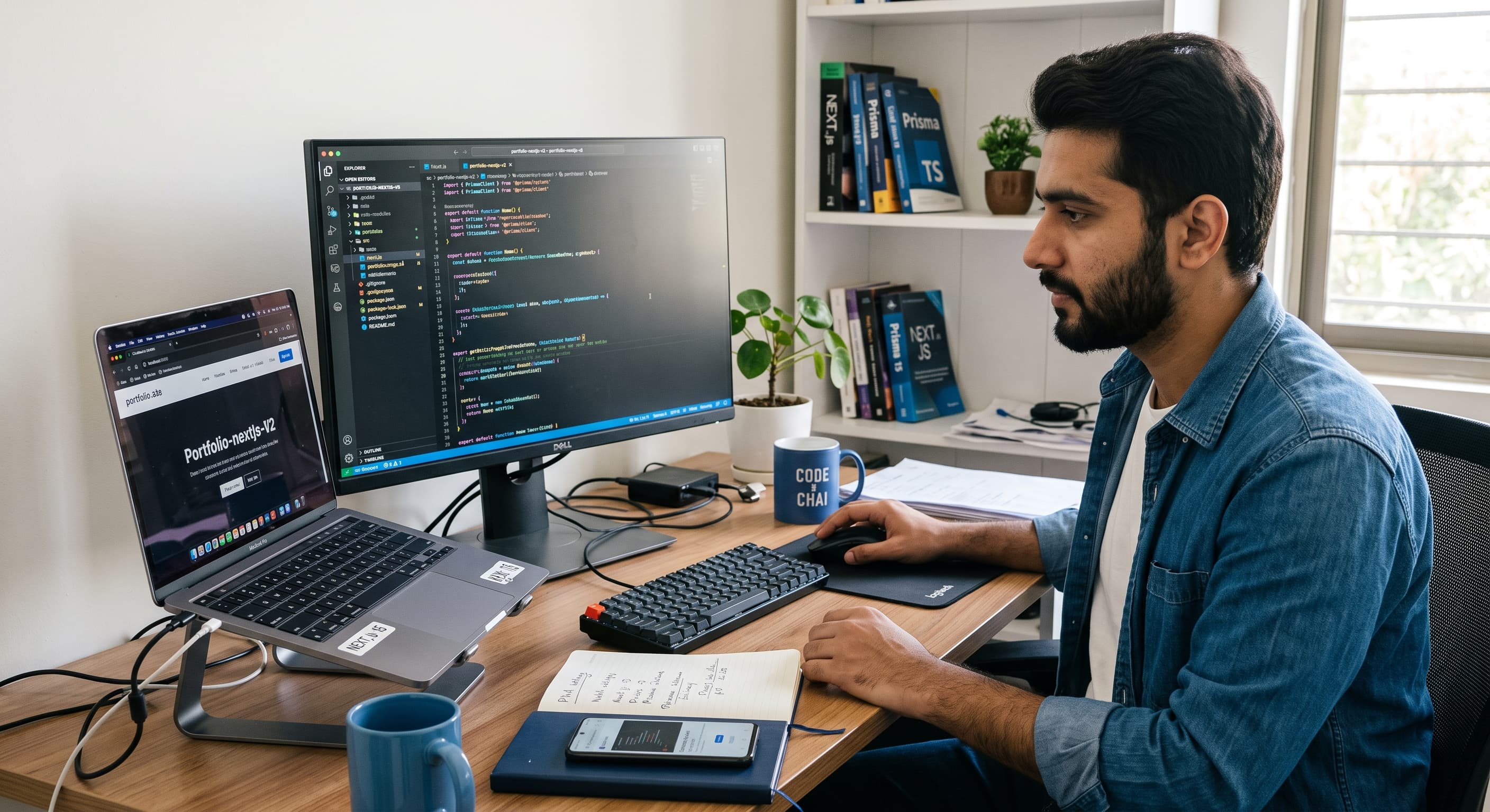 How I Built My Portfolio with Next.js 15, TypeScript, Prisma, and a PWA