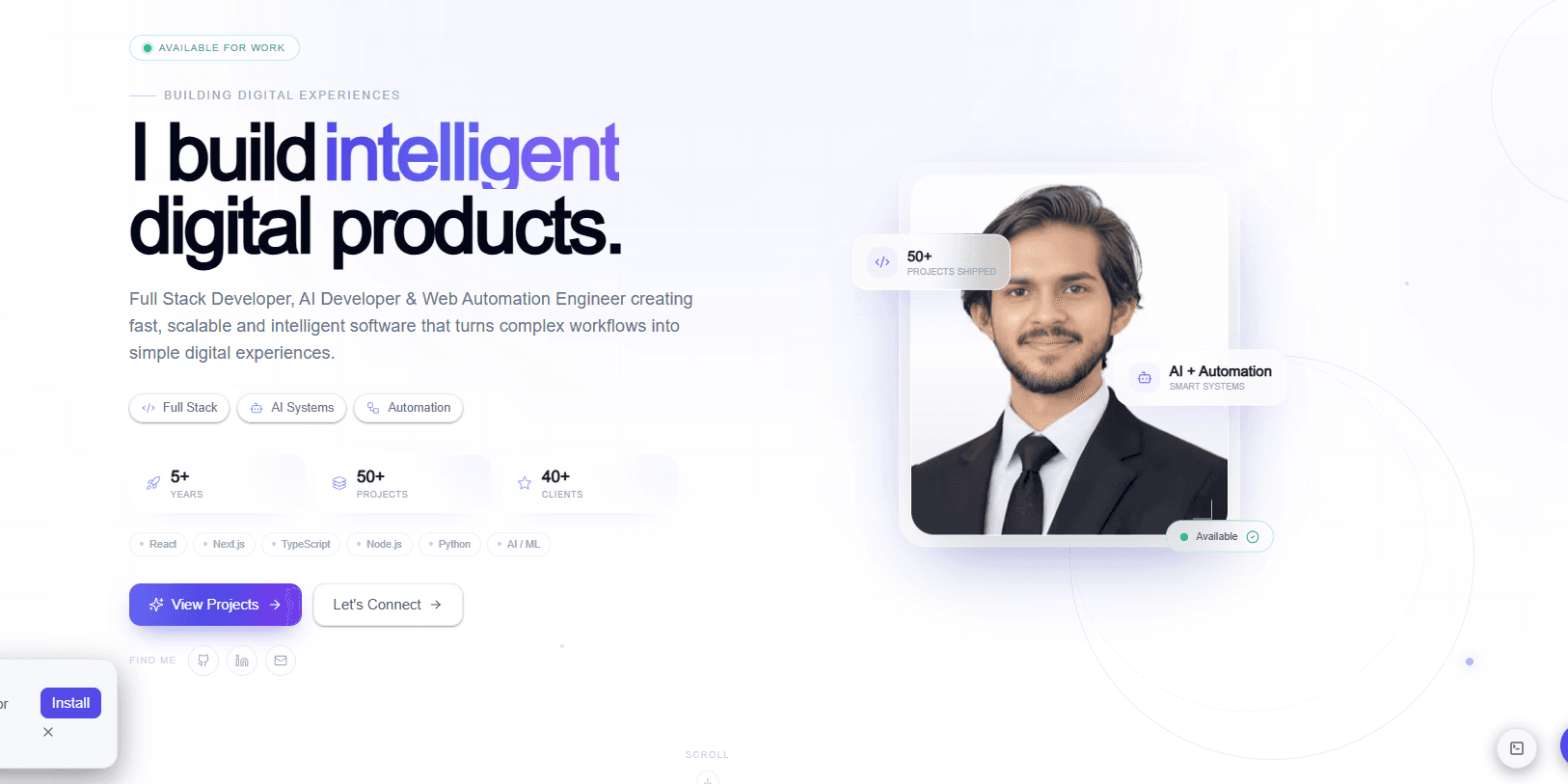 Personal Portfolio Website